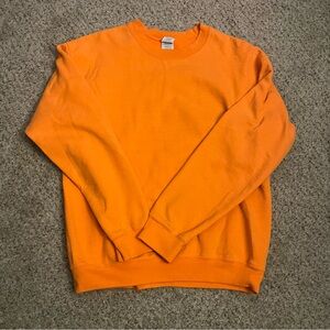 Plain Orange Crewneck Sweatshirt
